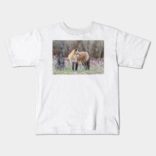 A very friendly red fox Kids T-Shirt